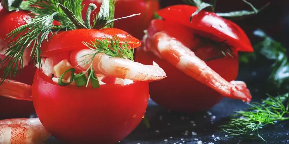 tomates farcies crevettes