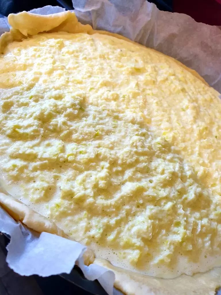 Quiche aux poireaux hâchées