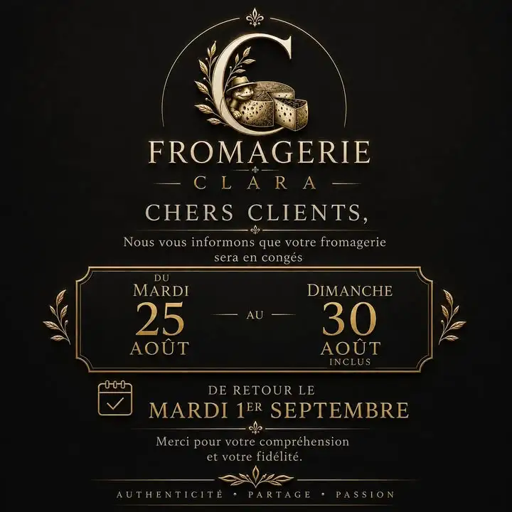 Petites pause exceptionnelle 

Chers clients,

Nous vous informons que les stands dans Les halles de Ganges  de La tortue paysanne  ainsi que la Fromagerie Clara  seront exceptionnellement fermé du mardi 25 août au dimanche 30 août inclus

On se retrouve dès le mardi 1er septembre**, avec grand plaisir ! 🥰

Merci pour votre compréhension et votre fidélité ❤️