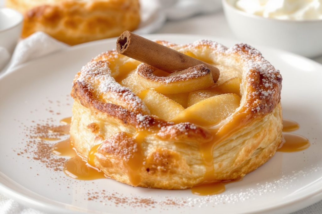 pomme au four feuilletée