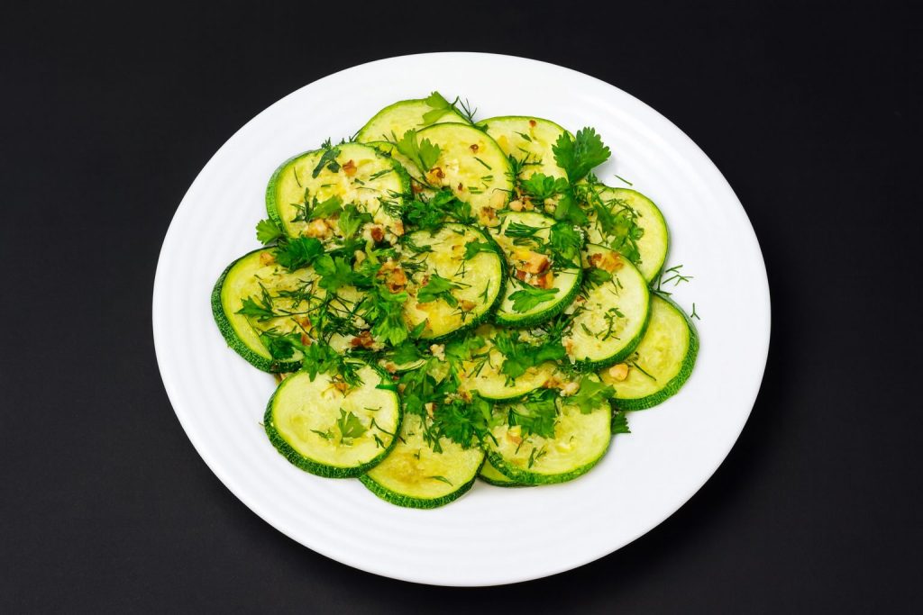 salade courgettes endives noix